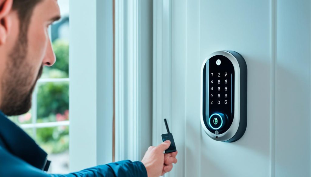 Smart door lock installation