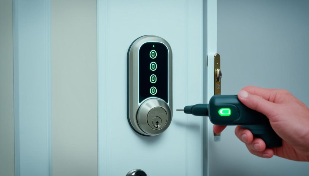 smart lock installation