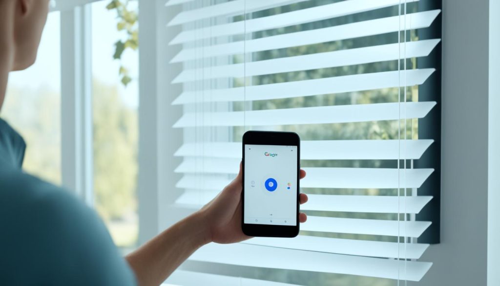 setting up google home smart blinds