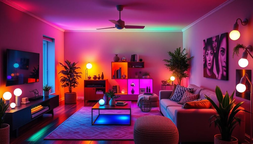 Philips Hue Smart Bulbs connected lighting accenting my home