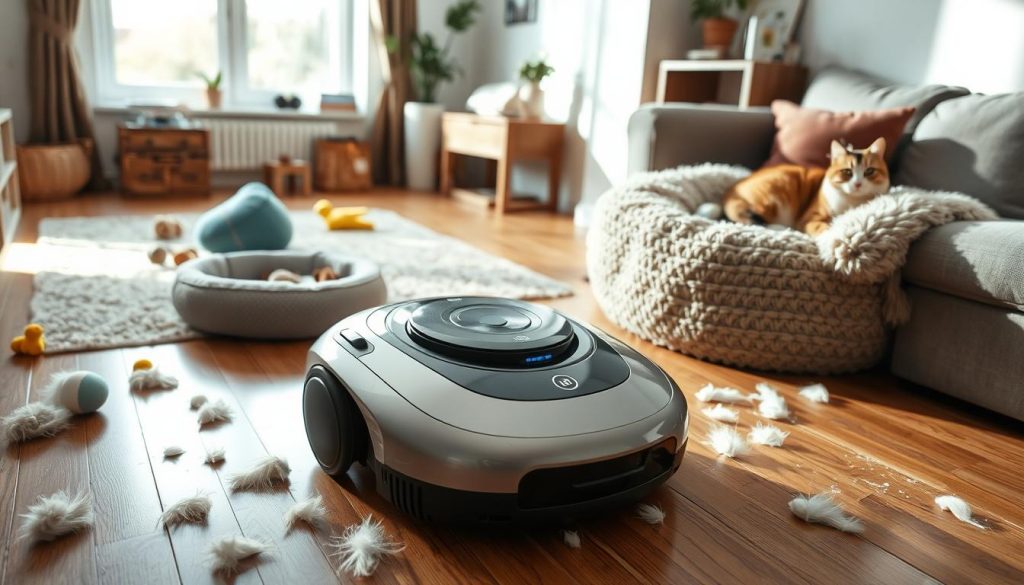 pet hair cleaning robot