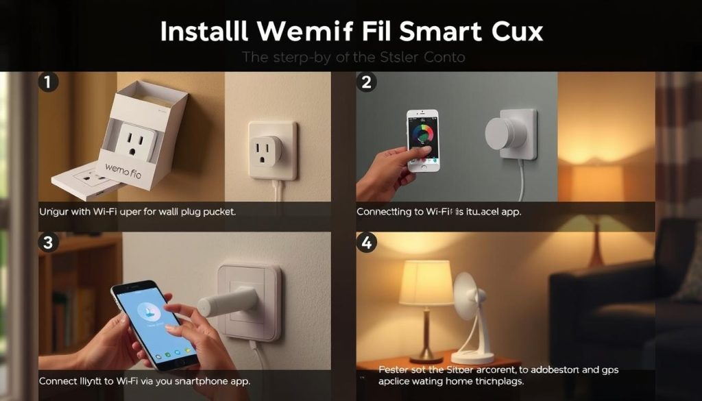 step-by-step installation of Wemo smart plug setup