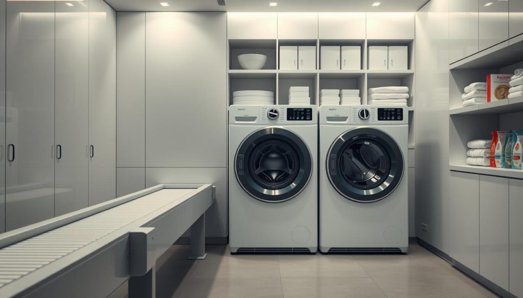 Automated laundry systems