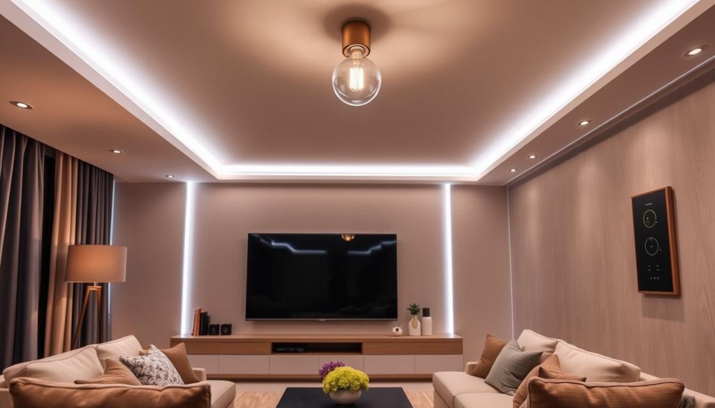 smart lighting installation